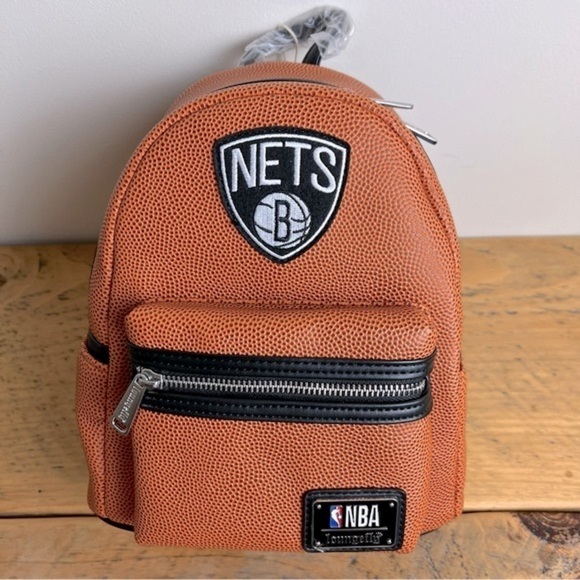 Loungefly | NBA Brooklyn Nets Basketball Logo Mini Backpack - Picture 2 of 9